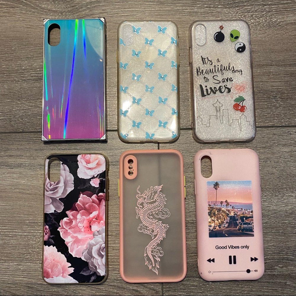 iPhone X/XS case bundle (6 cases)